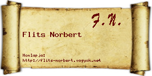 Flits Norbert névjegykártya